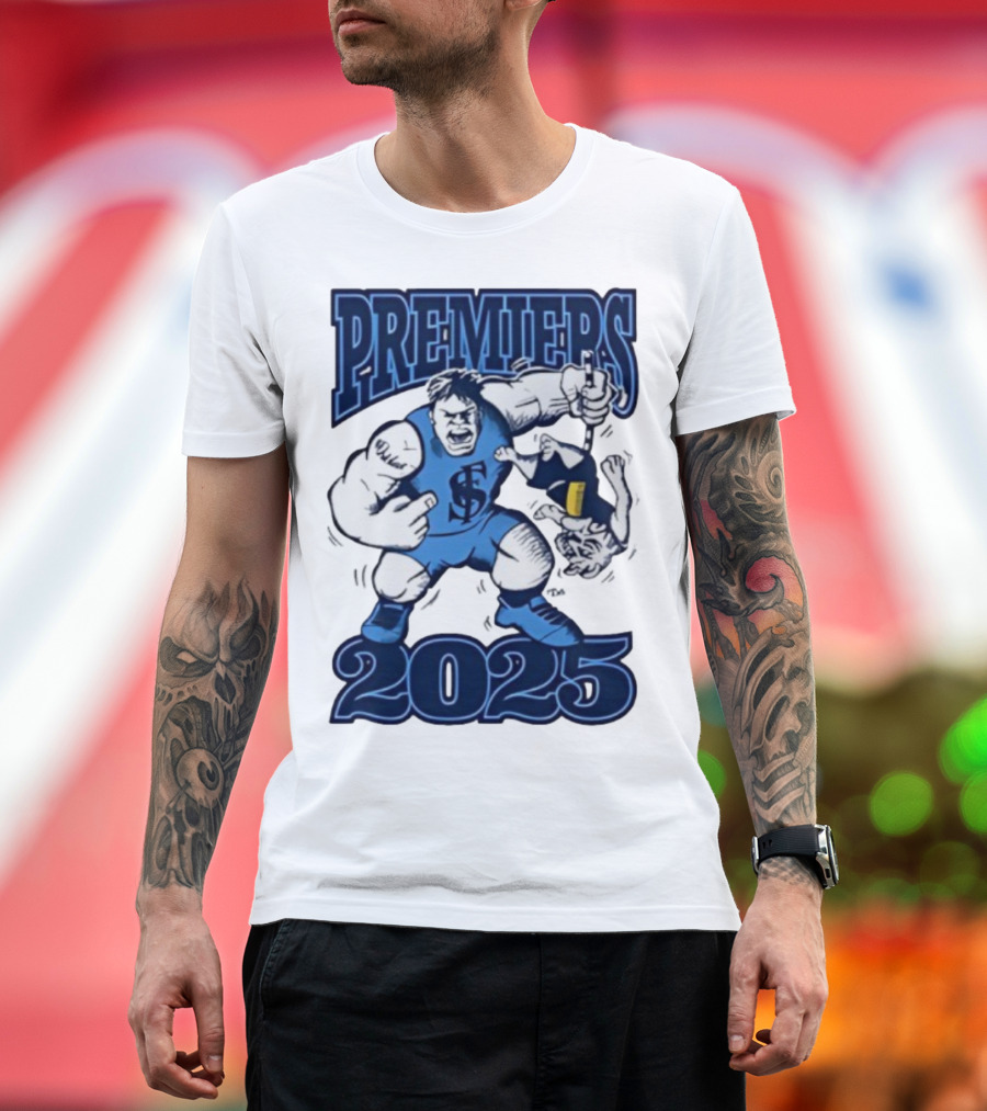 Sturt Football Club Premiers 2025 Mascot Victory Image T-Shirt