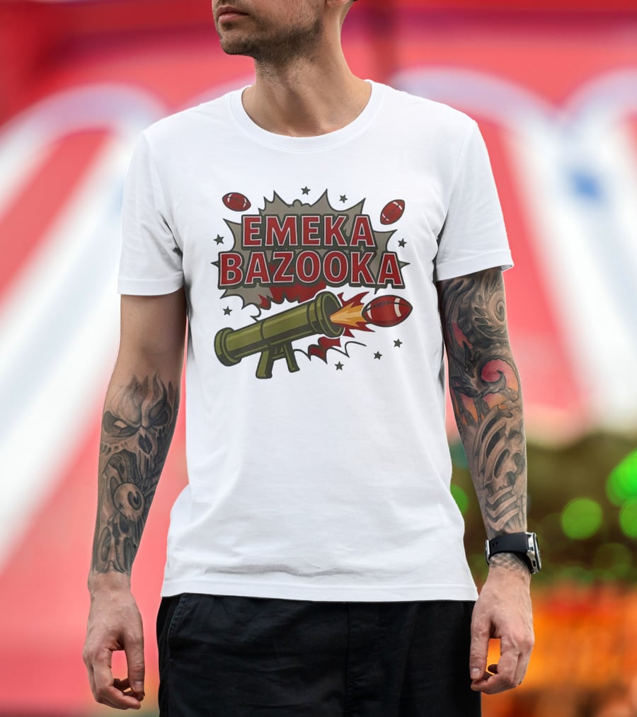 Tampa Bay Buccaneers Emeka Bazooka Football Blast T-Shirt