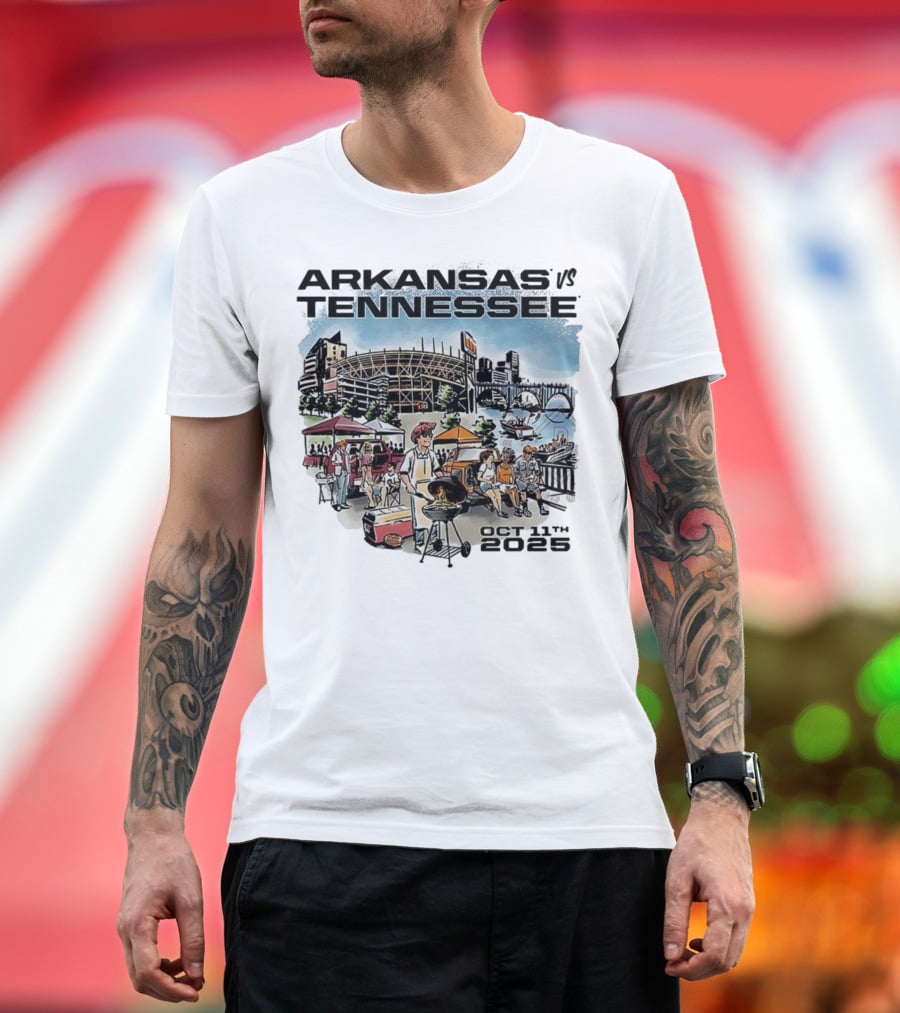 Arkansas Tennessee Tailgate Scene Neyland Stadium October 11th 2025 T-Shirt