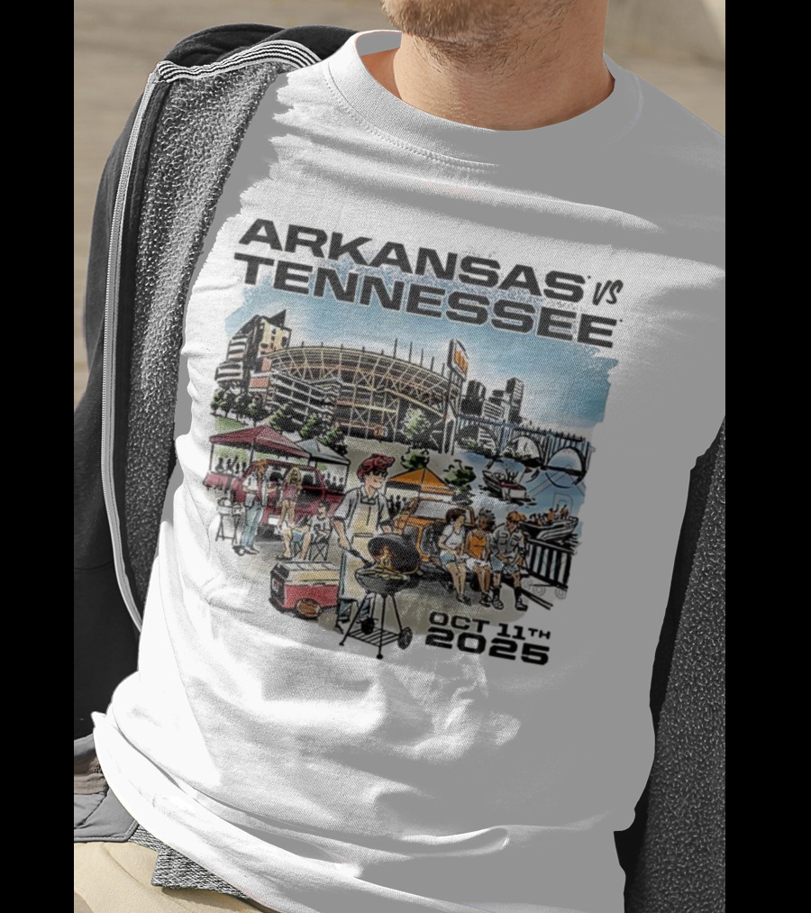 Arkansas Tennessee Tailgate Scene Neyland Stadium October 11th 2025 T-Shirt