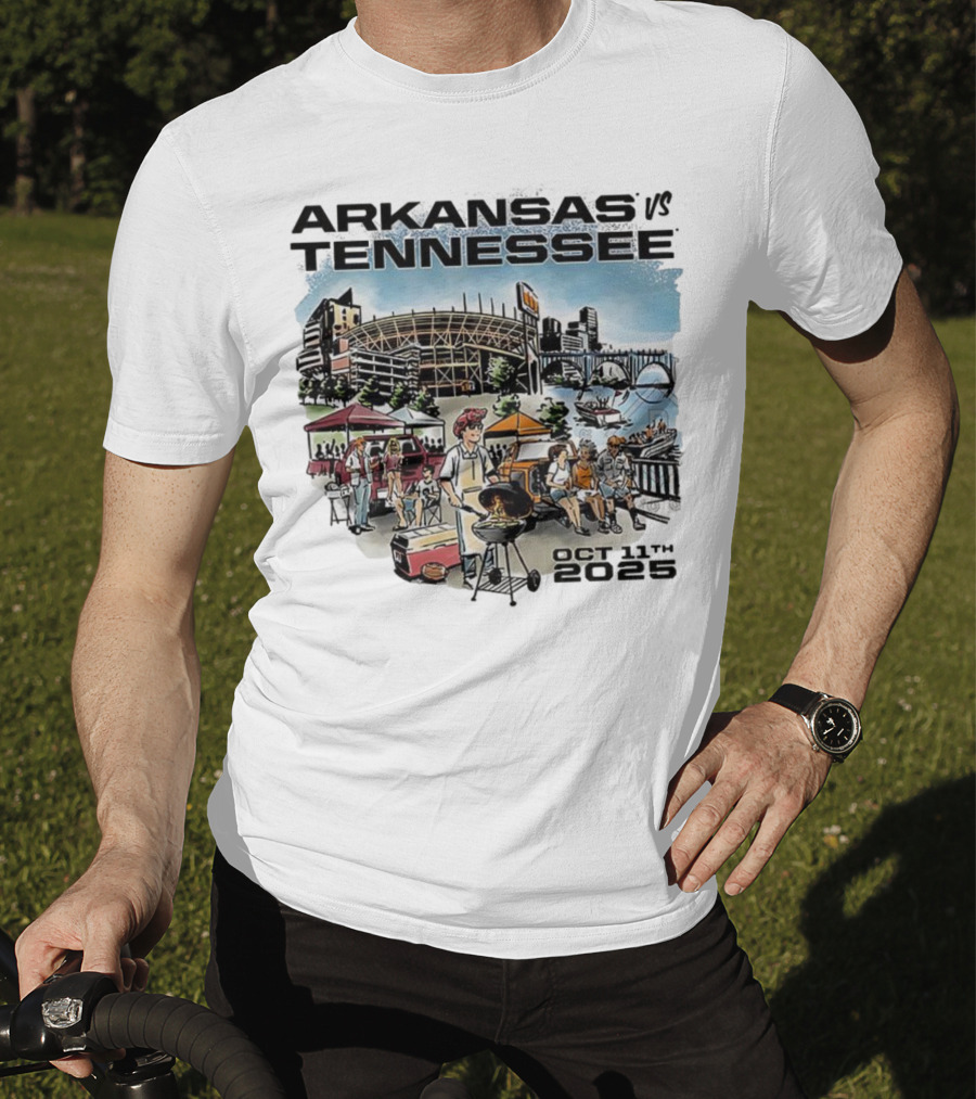 Arkansas Tennessee Tailgate Scene Neyland Stadium October 11th 2025 T-Shirt