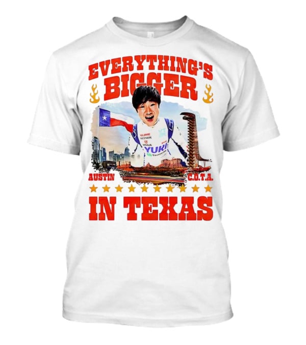 Tsunoda Yuki Everything's Bigger Austin COTA Texas T-Shirt