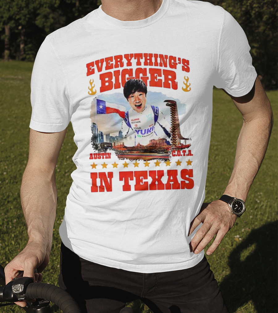 Tsunoda Yuki Everything's Bigger Austin COTA Texas T-Shirt