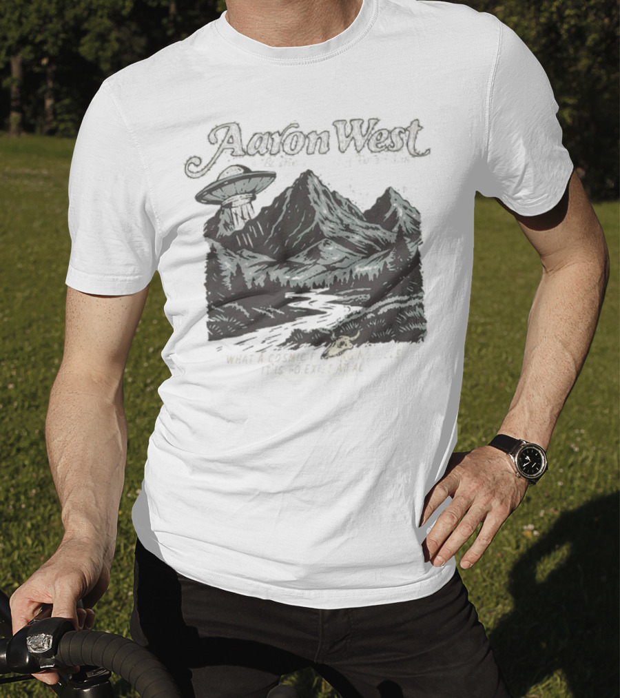 Aaron West And The Roaring Twenties What A Cosmic Miracle It Is To Exist At All UFO Scene T-Shirt