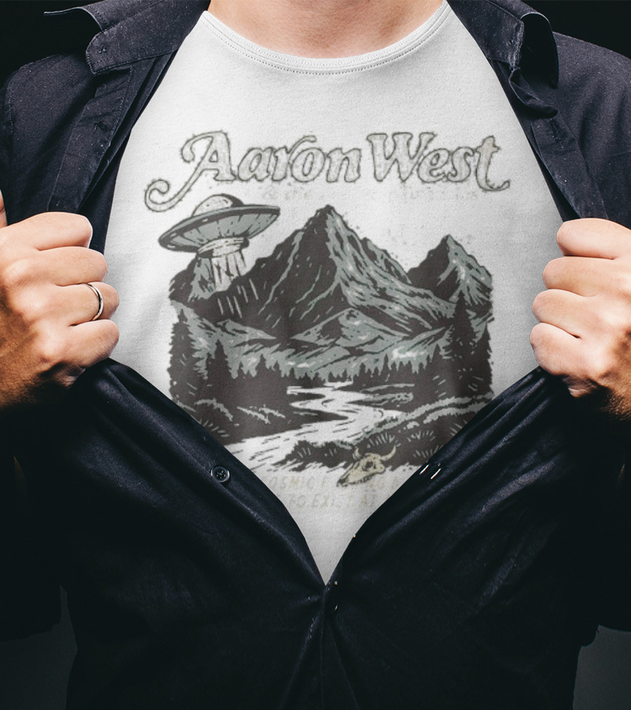 Aaron West And The Roaring Twenties What A Cosmic Miracle It Is To Exist At All UFO Scene T-Shirt