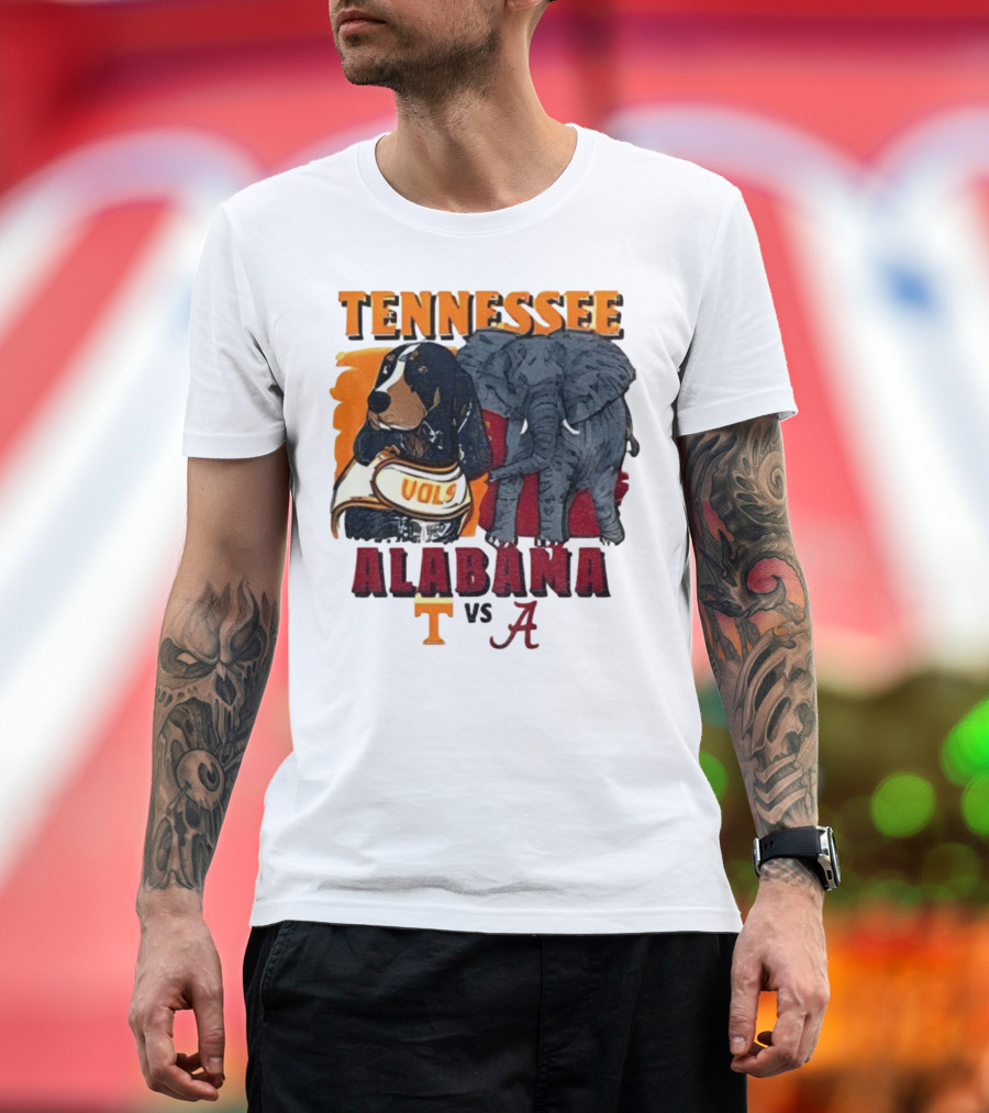 Tennessee Alabama Vols Vs Crimson Tide Mascots Third Saturday October 18 2025 T-Shirt