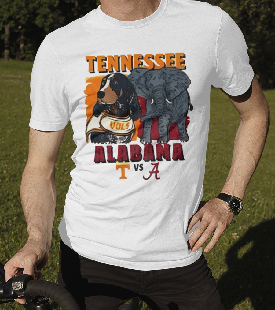 Tennessee Alabama Vols Vs Crimson Tide Mascots Third Saturday October 18 2025 T-Shirt