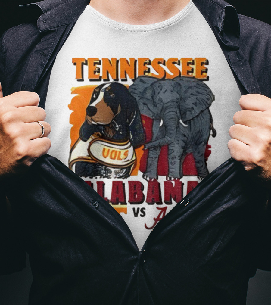 Tennessee Alabama Vols Vs Crimson Tide Mascots Third Saturday October 18 2025 T-Shirt