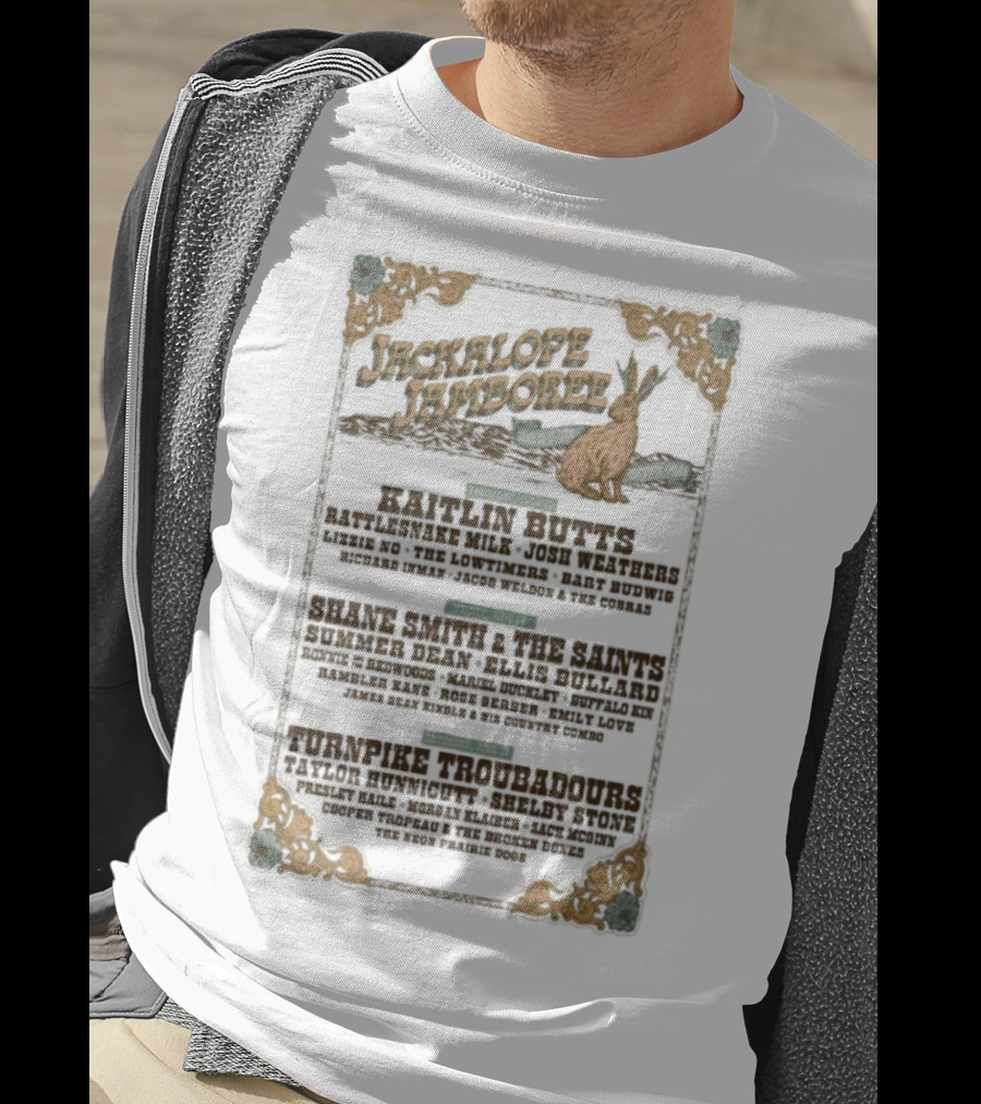 Jackalope Jamboree 2026 Pendleton Oregon American Aquarium Shane Smith Craig Morgan Lineup T-Shirt