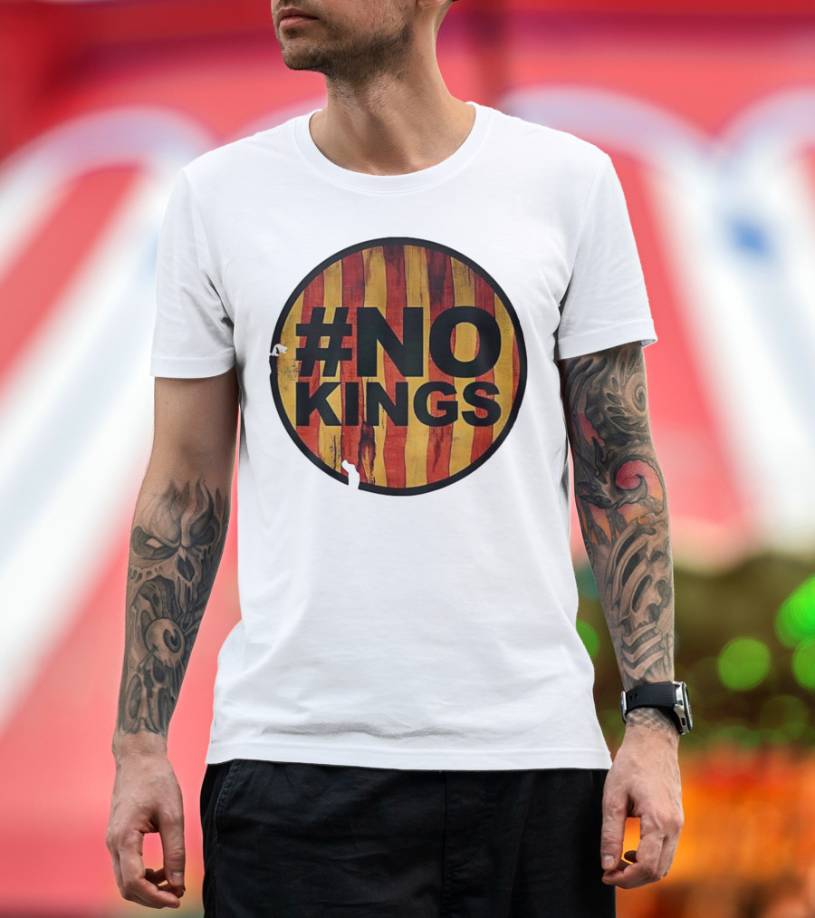 #NO KINGS American Flag Vintage T-Shirt