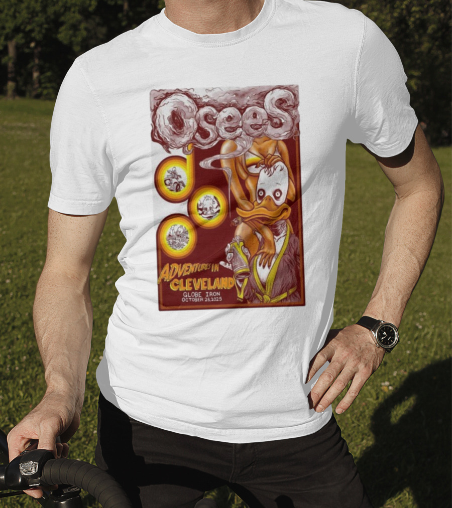 Osees Adventures In Cleveland Globe Iron October 28 2025 T-Shirt