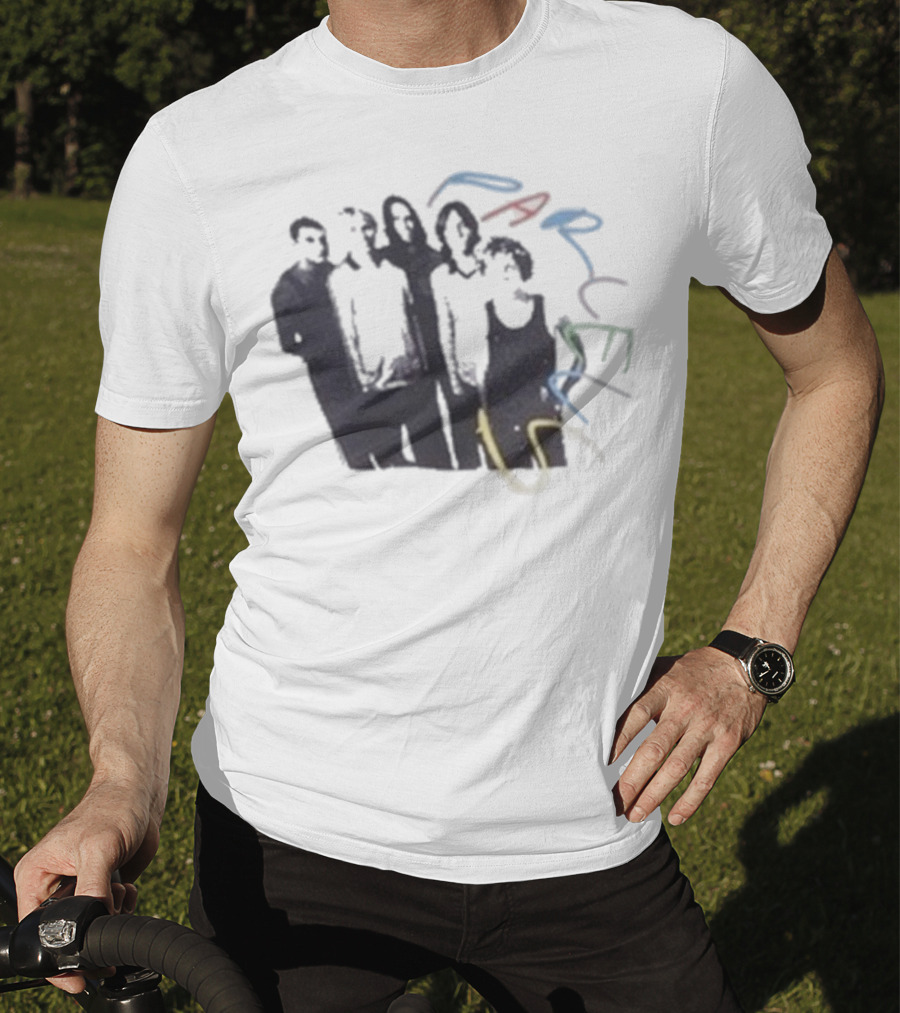 Parcels Scribble Band Silhouettes And Vibrant Abstract Lines T-Shirt