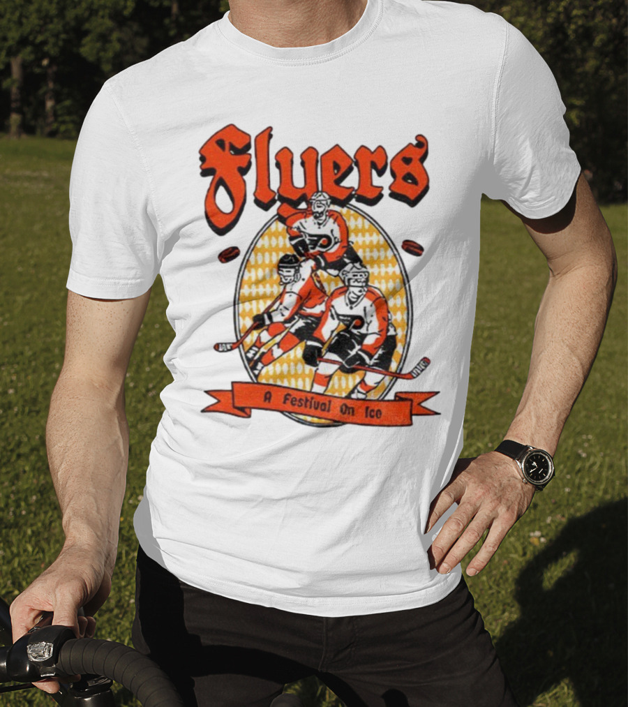 Philadelphia Flyers A Festival On Ice Hockey Team T-Shirt