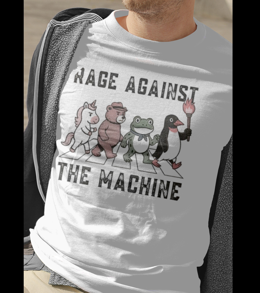 Rage Against The Machine Portland Frog Animal Walking Anti-ICE T-Shirt