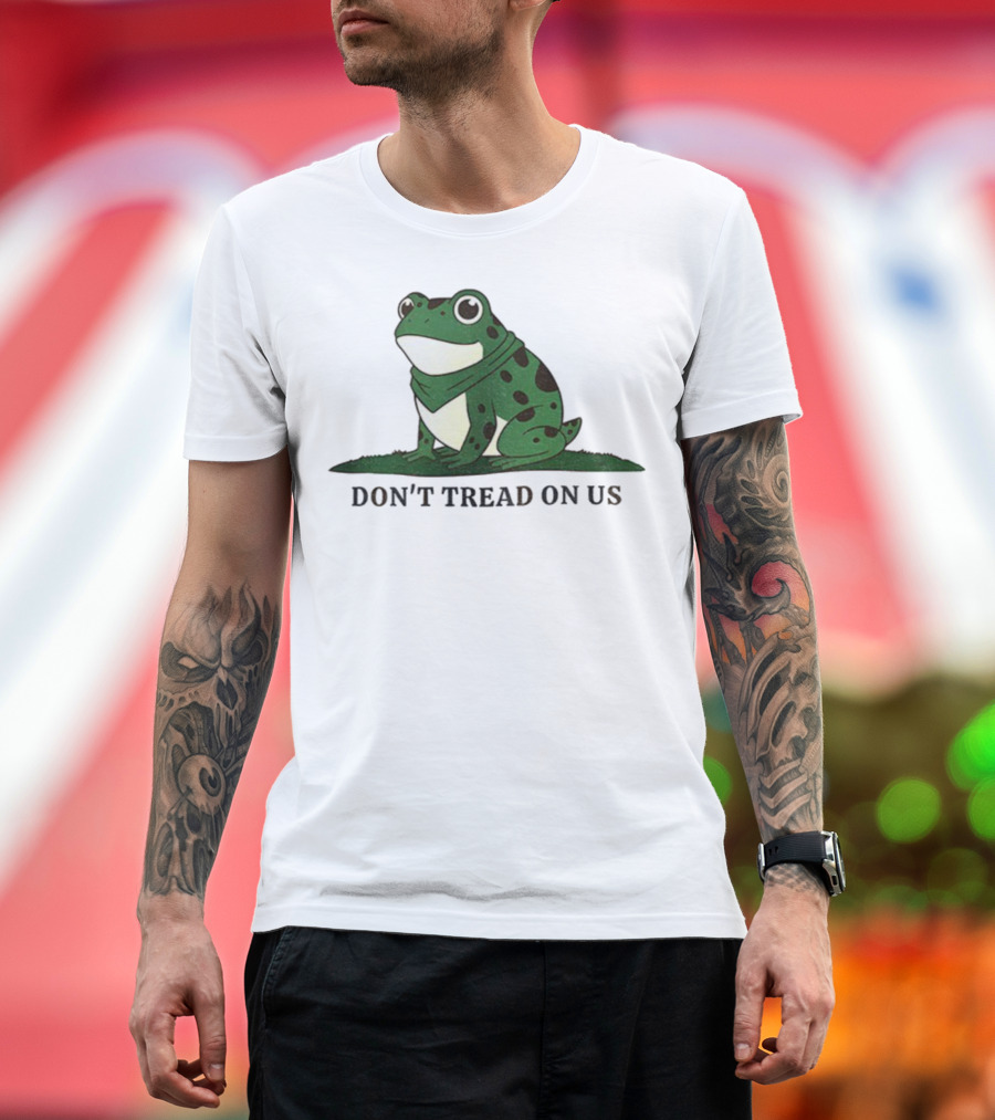 Portland Frog Don't Tread On Us 2025 Political Movement Symbol T-Shirt