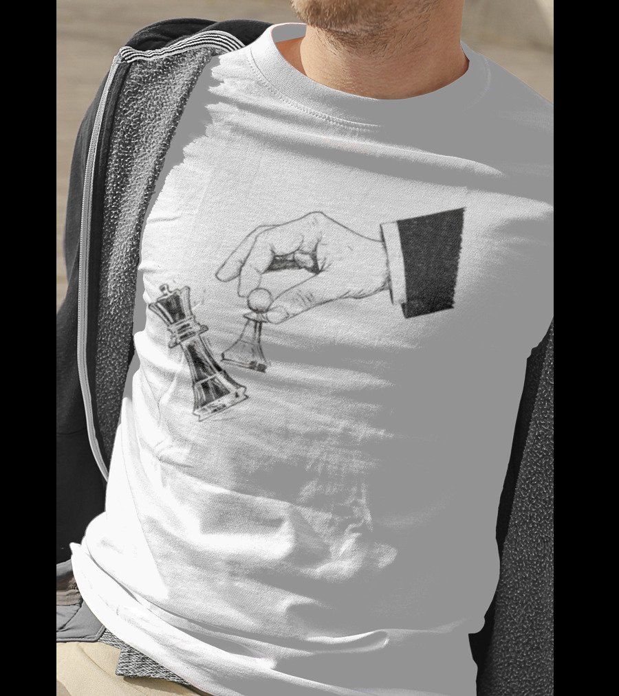 Protest Chess Pawn Topples King No Kings In America Bold Political Statement T-Shirt