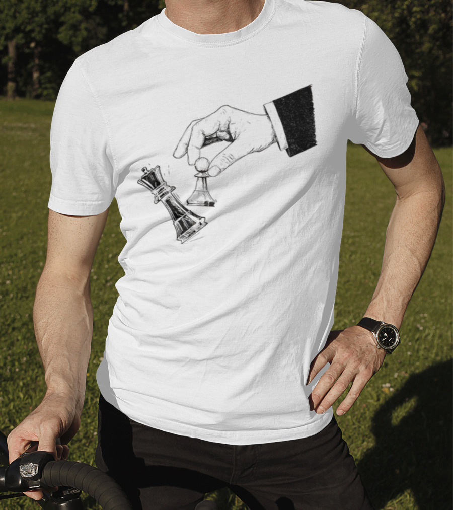 Protest Chess Pawn Topples King No Kings In America Bold Political Statement T-Shirt