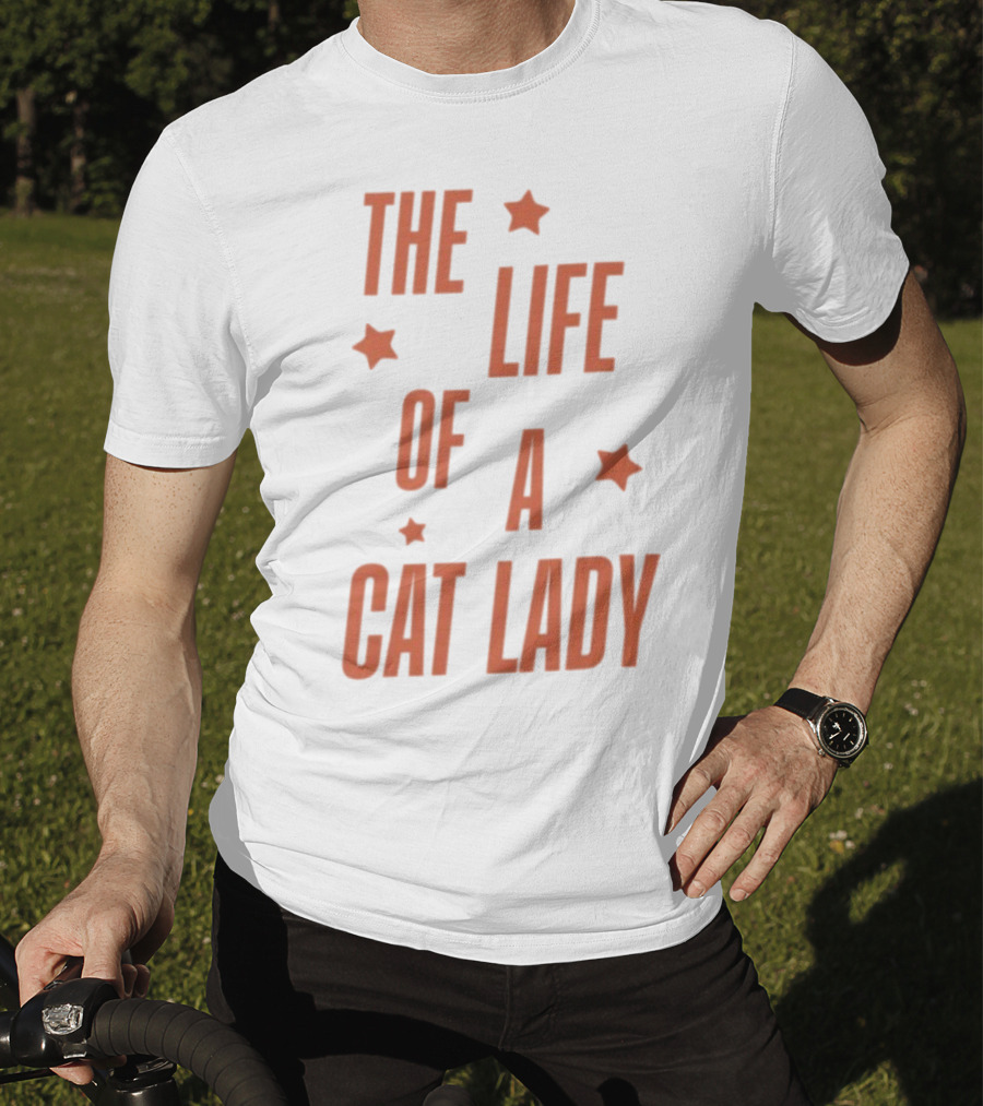 The Life Of A Cat Lady Stars T-Shirt
