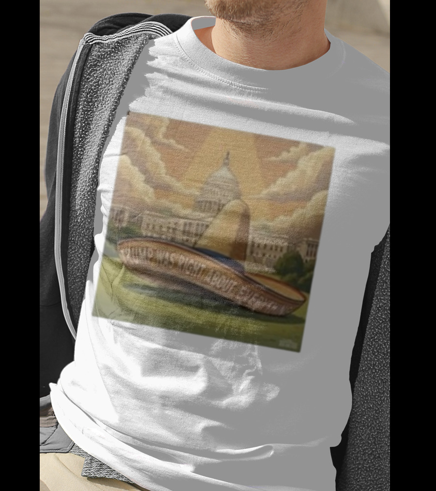 Trump Was Right About Everything Sombrero In Front Of US Capitol With Clouds And Sunbeam T-Shirt