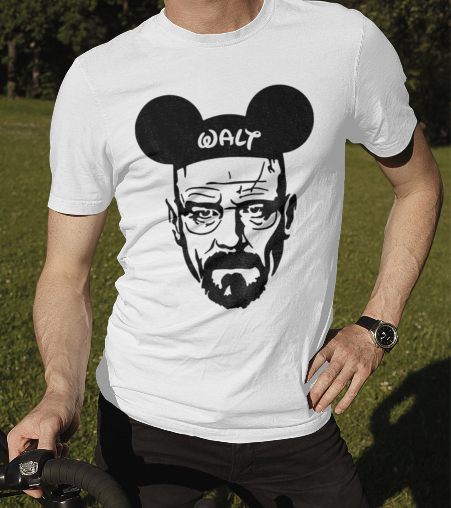 Walter White Mickey Mouse Breaking Bad Disney Meme T-Shirt
