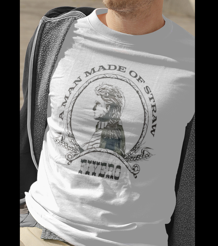 A Man Made Of Straw Fiyero Silhouette Emblem T-Shirt