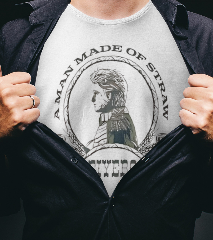 A Man Made Of Straw Fiyero Silhouette Emblem T-Shirt