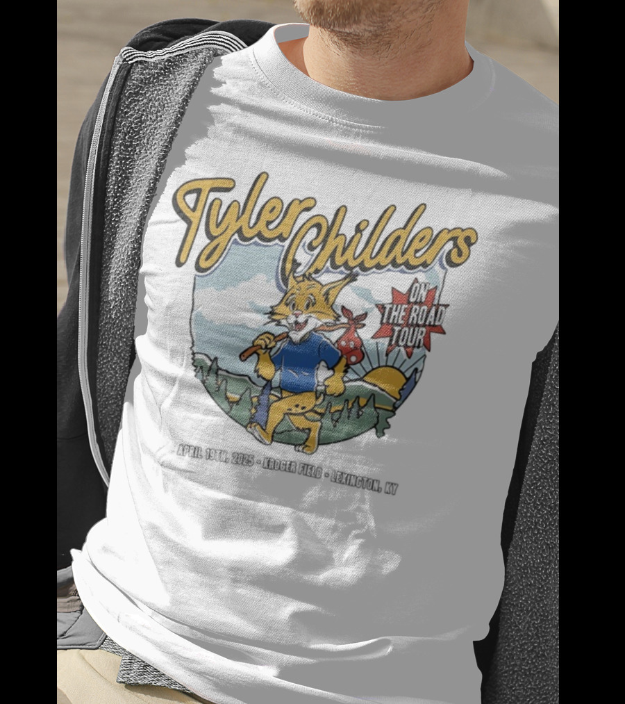 Tyler Childers Wildcat On The Road Tour Forest Sunrise Scene T-Shirt