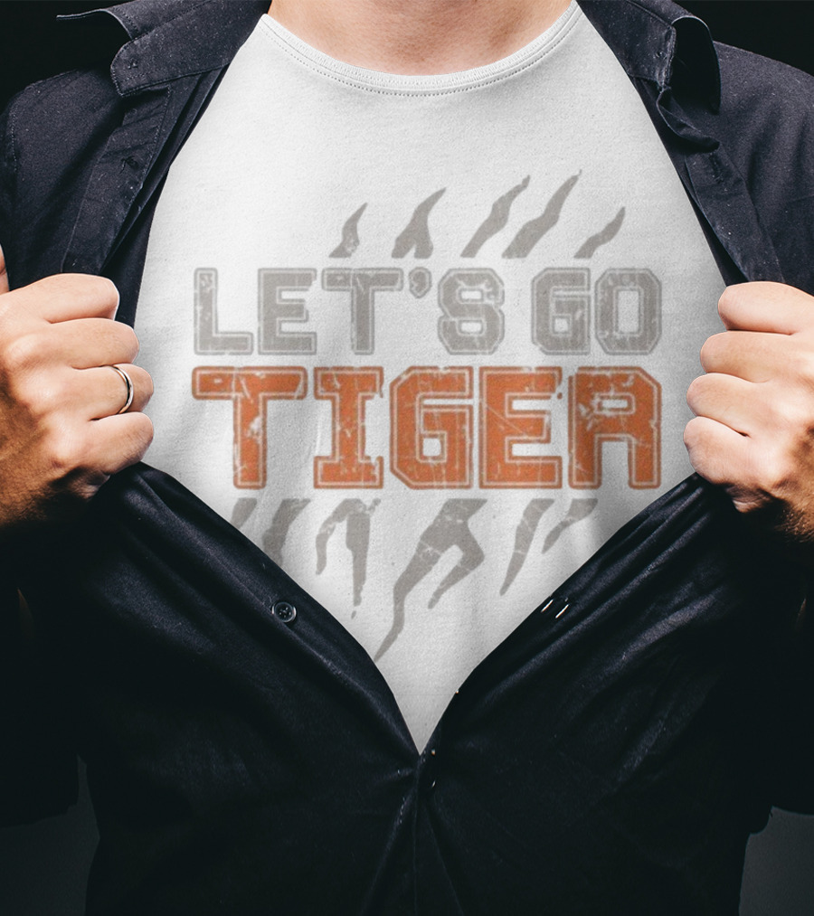 Cincinnati Bengals Let's Go Tiger Stripes T-Shirt