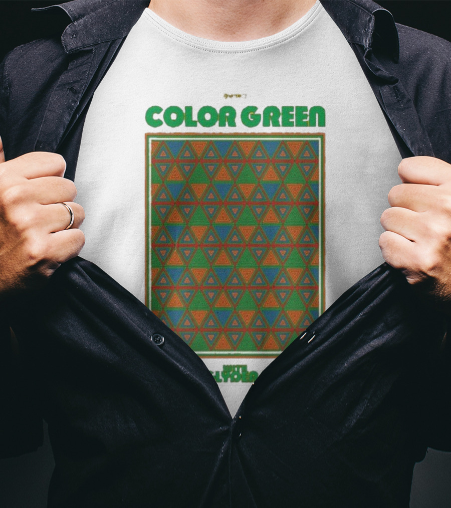 Color Green California November 12-13 2025 Pyramid Patterns T-Shirt