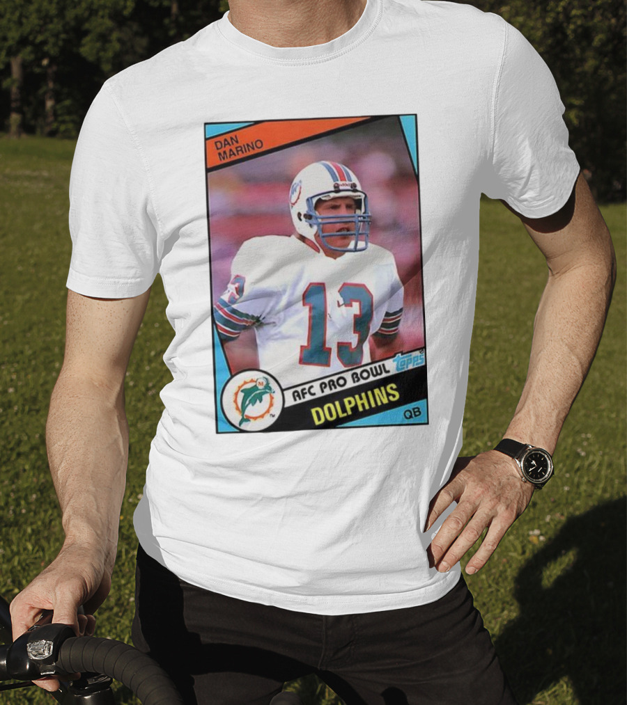 Dan Marino Miami Dolphins AFC Pro Bowl Quarterback Topps Trading Card T-Shirt