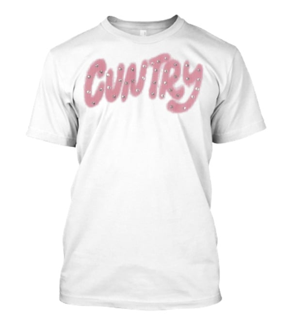 Dasha Bedazzled Cuntry Pink Rhinestone Style T-Shirt