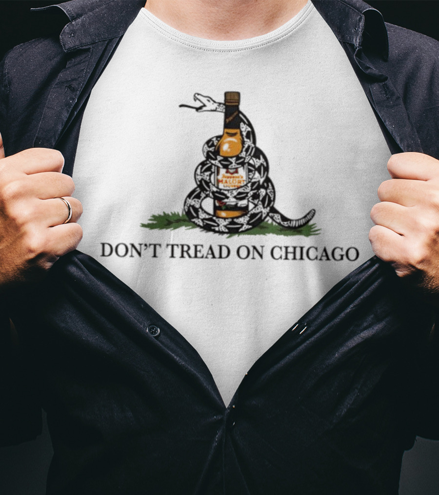 Don't Tread On Chicago Whiskey Snake T-Shirt