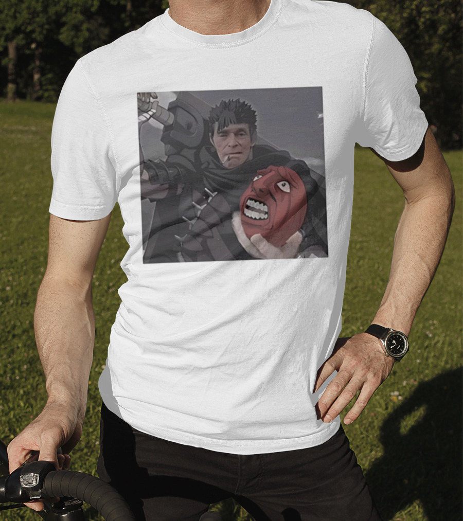 Berserk Guts Willem Dafoe Meme Crossover T-Shirt