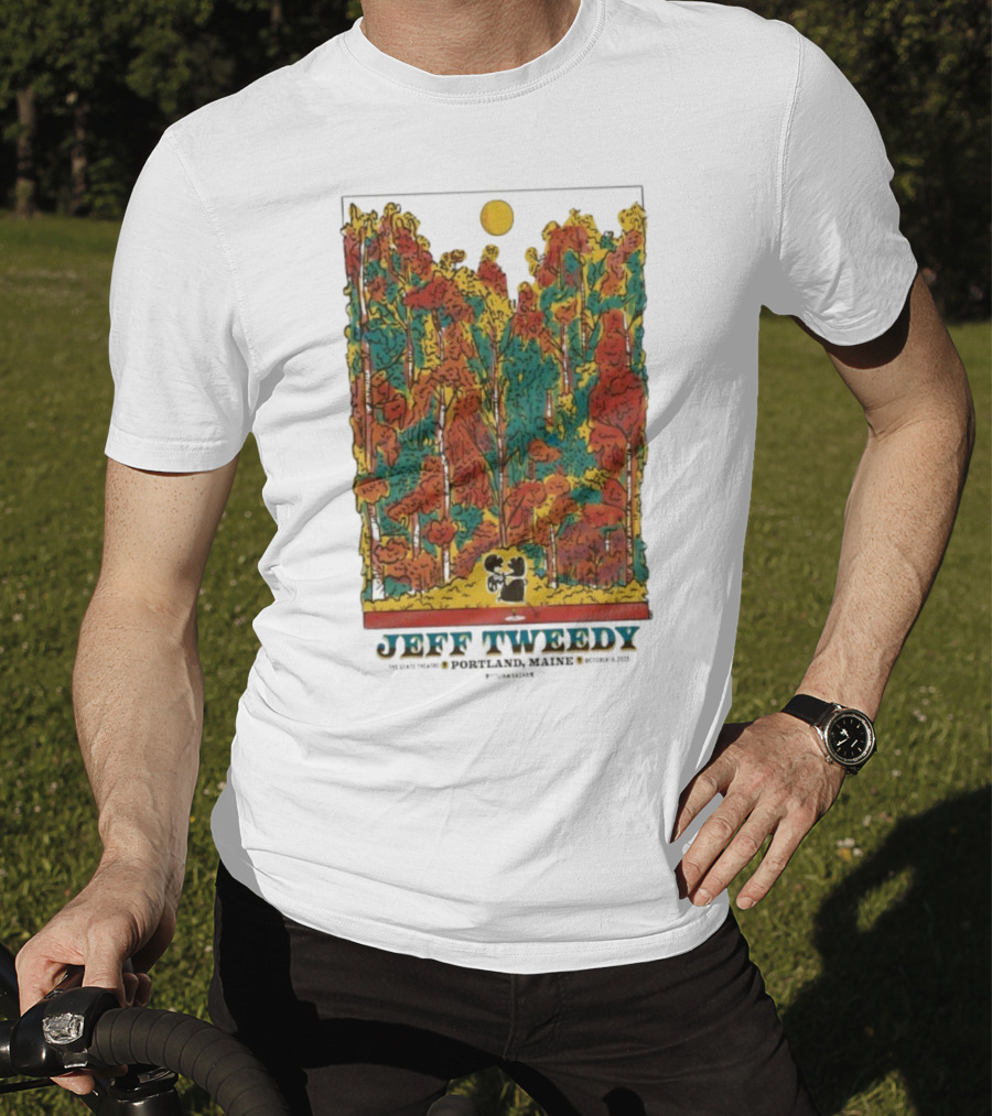 Jeff Tweedy Portland Maine State Theatre October 16 2025 Forest Scene T-Shirt