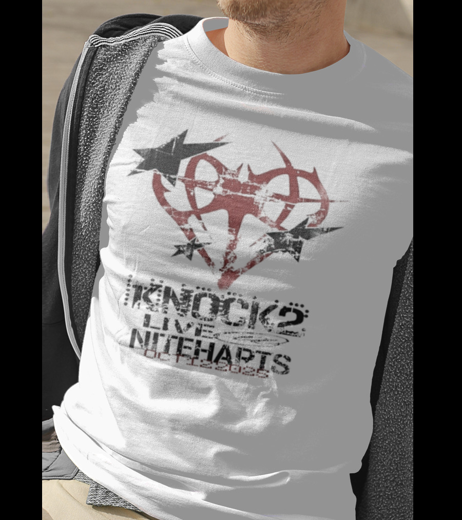 Knock2 Live Niteharts Oct 12 2025 Airplane Heart Symbol T-Shirt