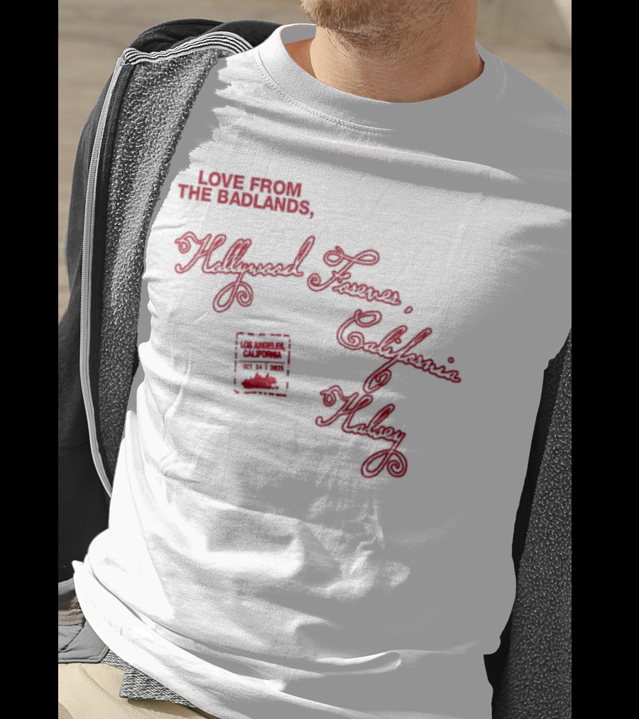 Love From The Badlands Halsey Halsey Tour California T-Shirt