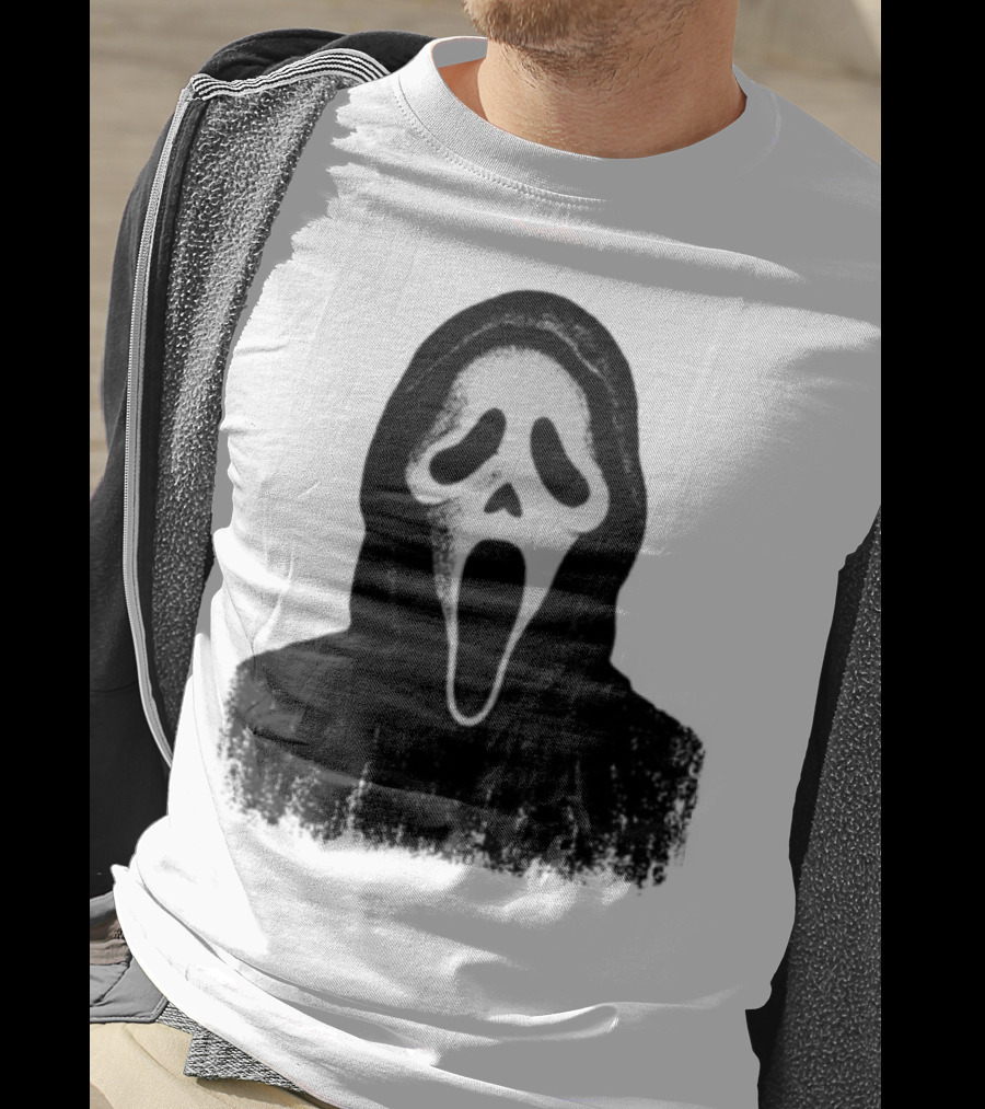Monster Fresh Blank Ghostface Iconic Mask T-Shirt