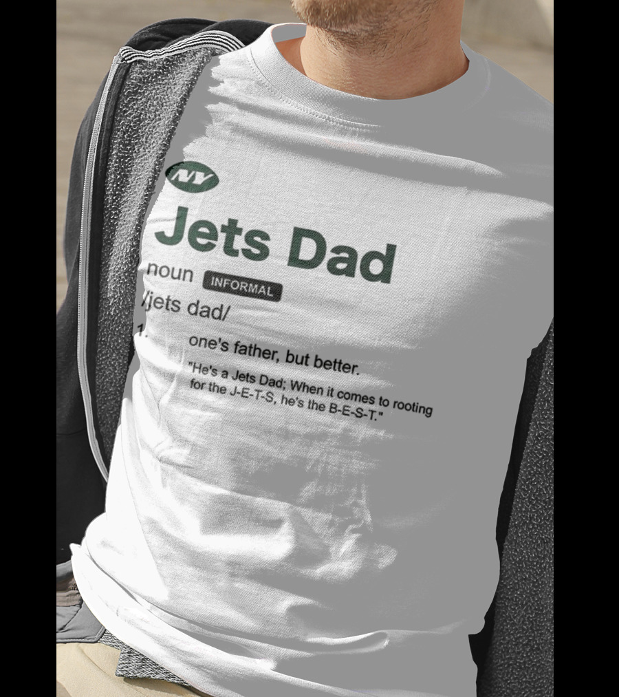 New York Jets Dad Definition Football Fanatic Father's Day Gift T-Shirt