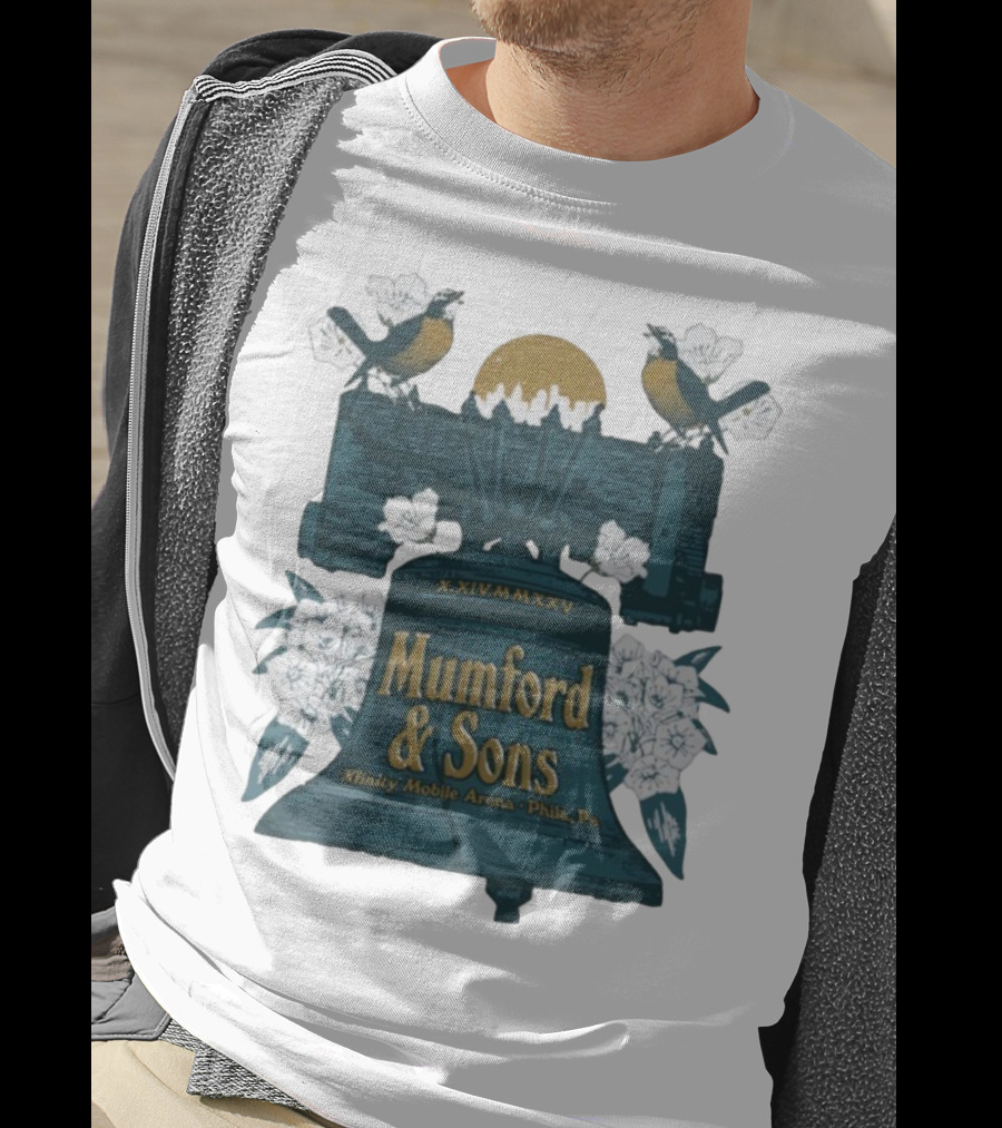 Mumford & Sons Xfinity Mobile Arena Philadelphia 2025 Event XIIIVMMXXV T-Shirt