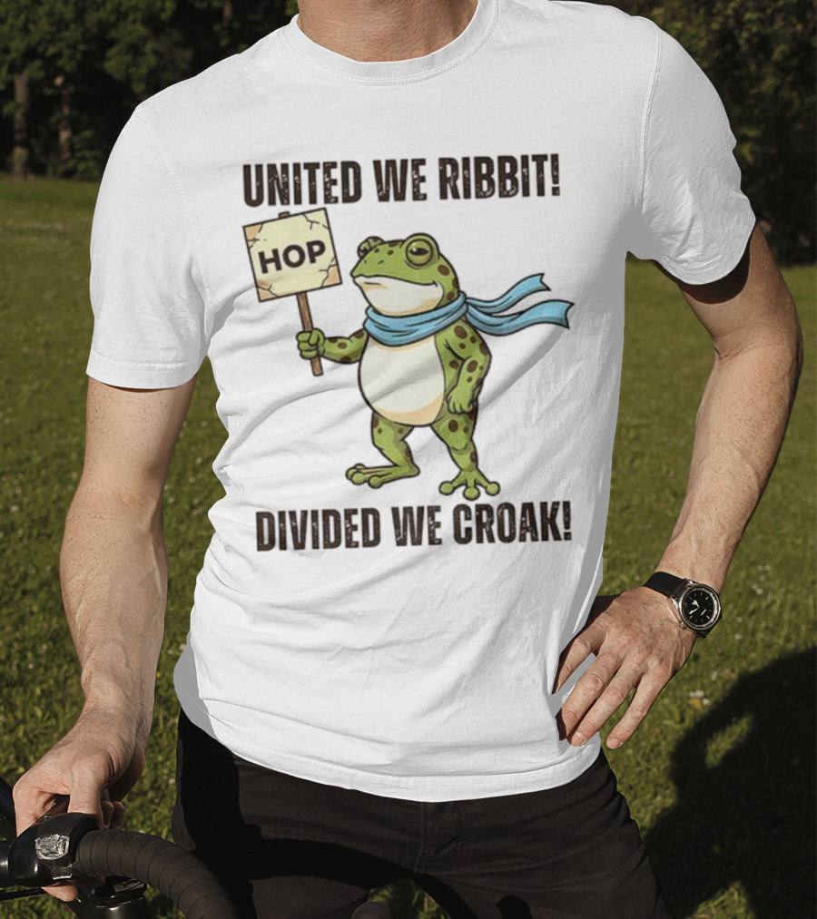 Portland Frog HOP United We Ribbit Divided We Croak 2025 T-Shirt