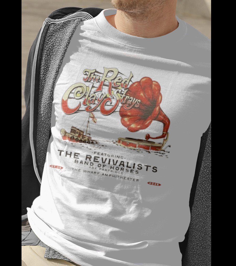 The Red Clay Strays Tour 2025 Featuring The Revivalists Band Of Horses The Wharf Amphitheater T-Shirt