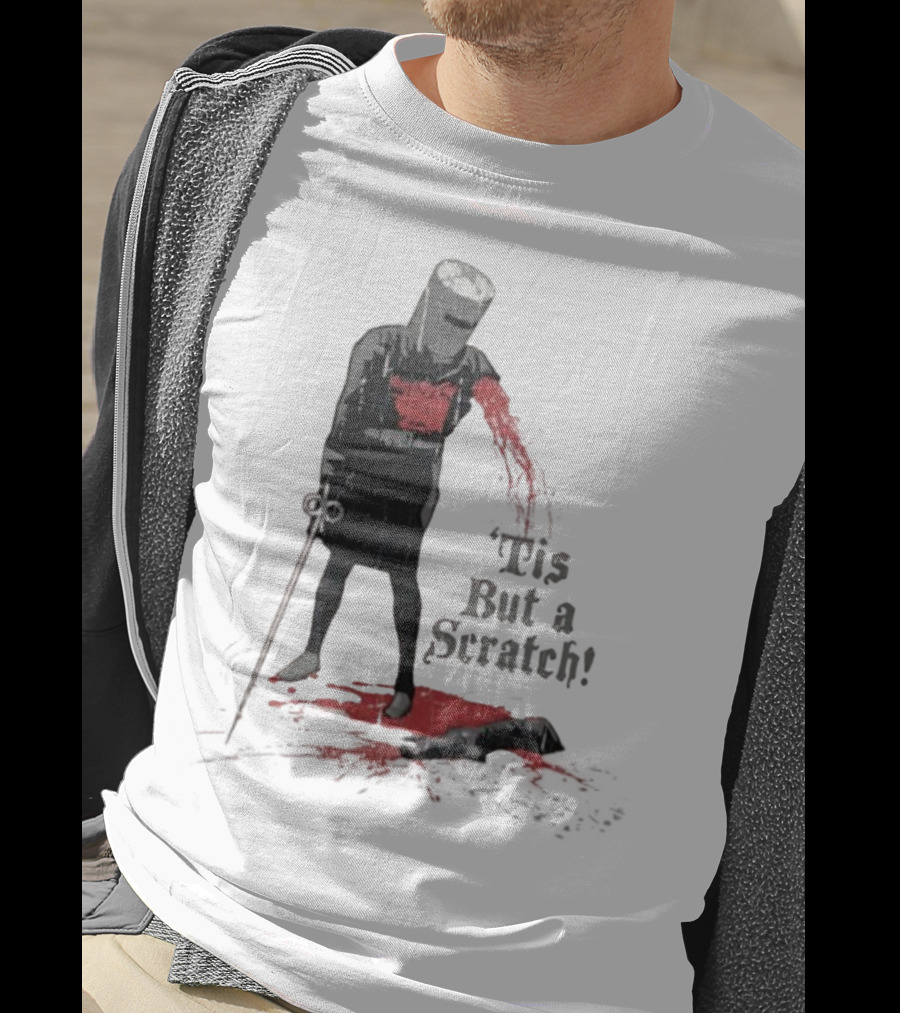 Monty Python Black Knight 'Tis But A Scratch Classic Scene T-Shirt
