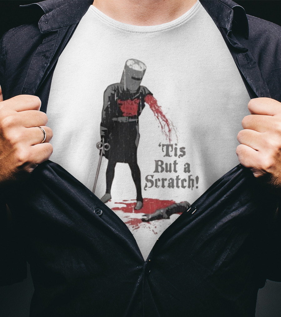 Monty Python Black Knight 'Tis But A Scratch Classic Scene T-Shirt