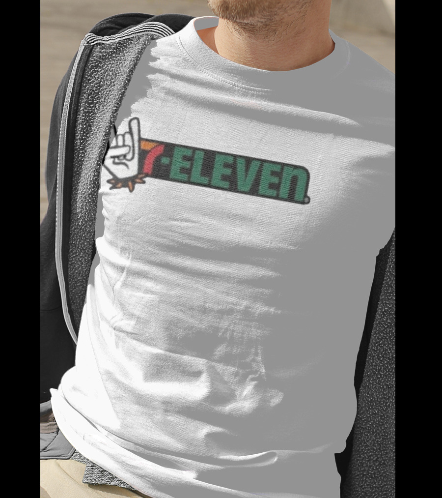 7-Eleven Rock On Devil Horns Hand Gesture T-Shirt