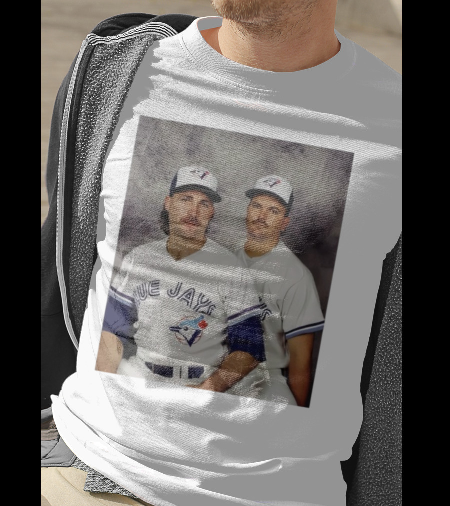 Retro Toronto Blue Jays Baseball Pitchers Dave Stieb David Wells Vintage Team Uniforms T-Shirt
