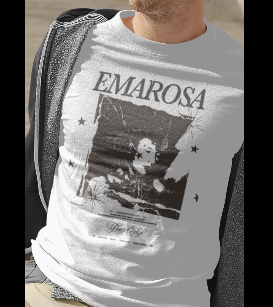 Emarosa The Edge Stars And Map Vintage Style T-Shirt