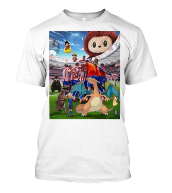Atletico Madrid Celebration Meme 90M Dragon Dinosaur Characters T-Shirt