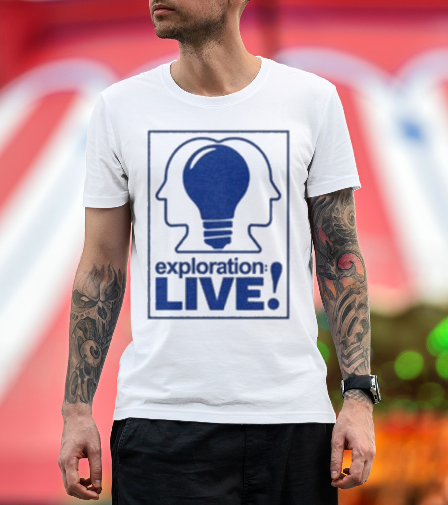 Exploration Live Heads With Lightbulb Icon T-Shirt