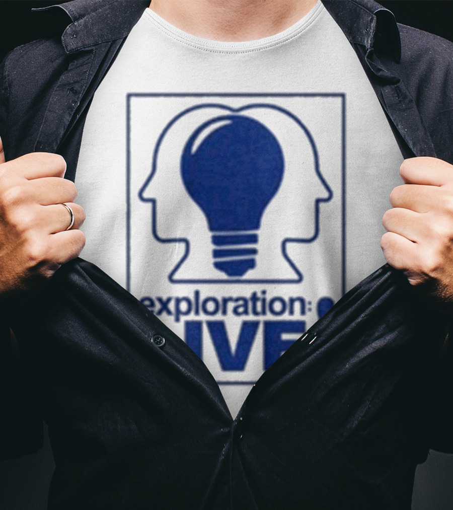 Exploration Live Heads With Lightbulb Icon T-Shirt