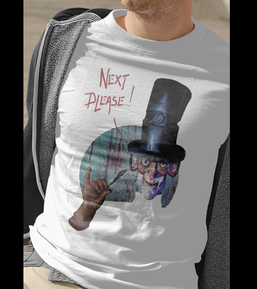 John Bolton1989 Next Please Horror Graffiti Halloween T-Shirt